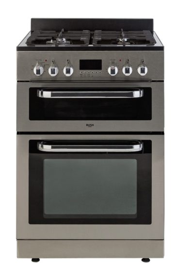 Bush - BDFDXS60I - Dual Fuel Cooker - Stainless Steel